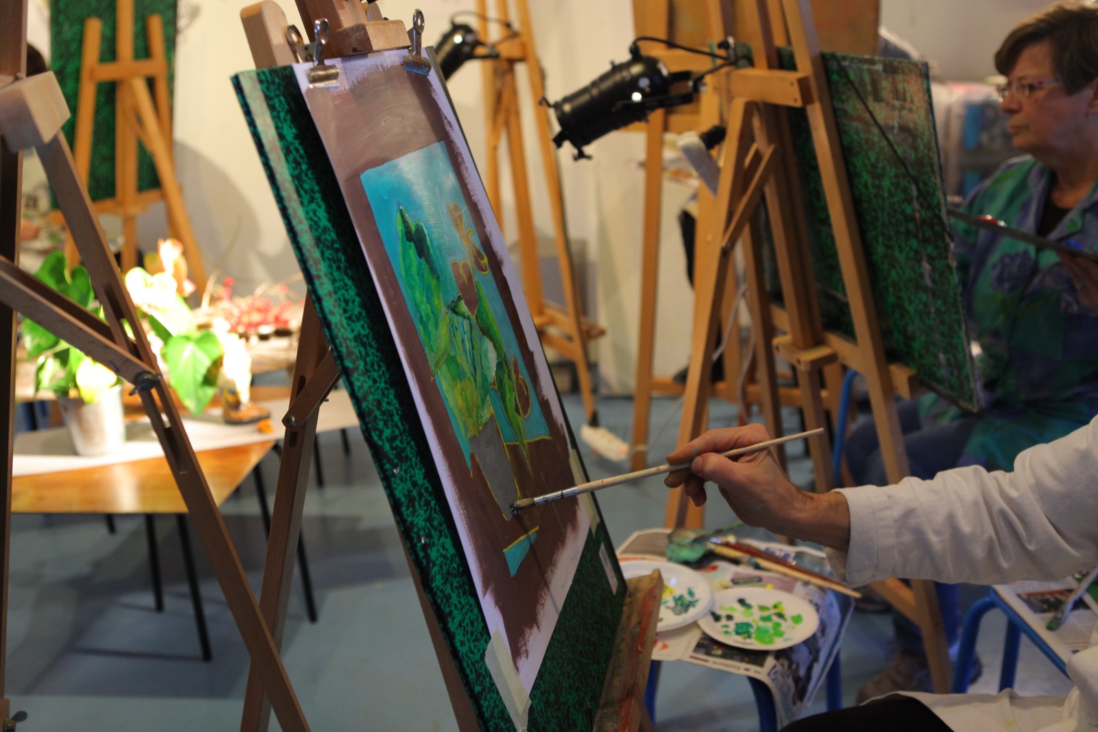 Cours de peinture à l'huile à Maisons-Laffitte – atelier Terre & Feu
